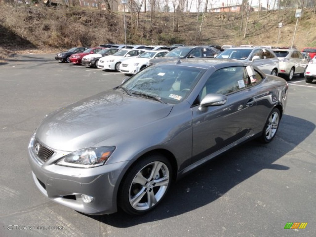 2012 IS 250 C Convertible - Nebula Gray Pearl / Black photo #8