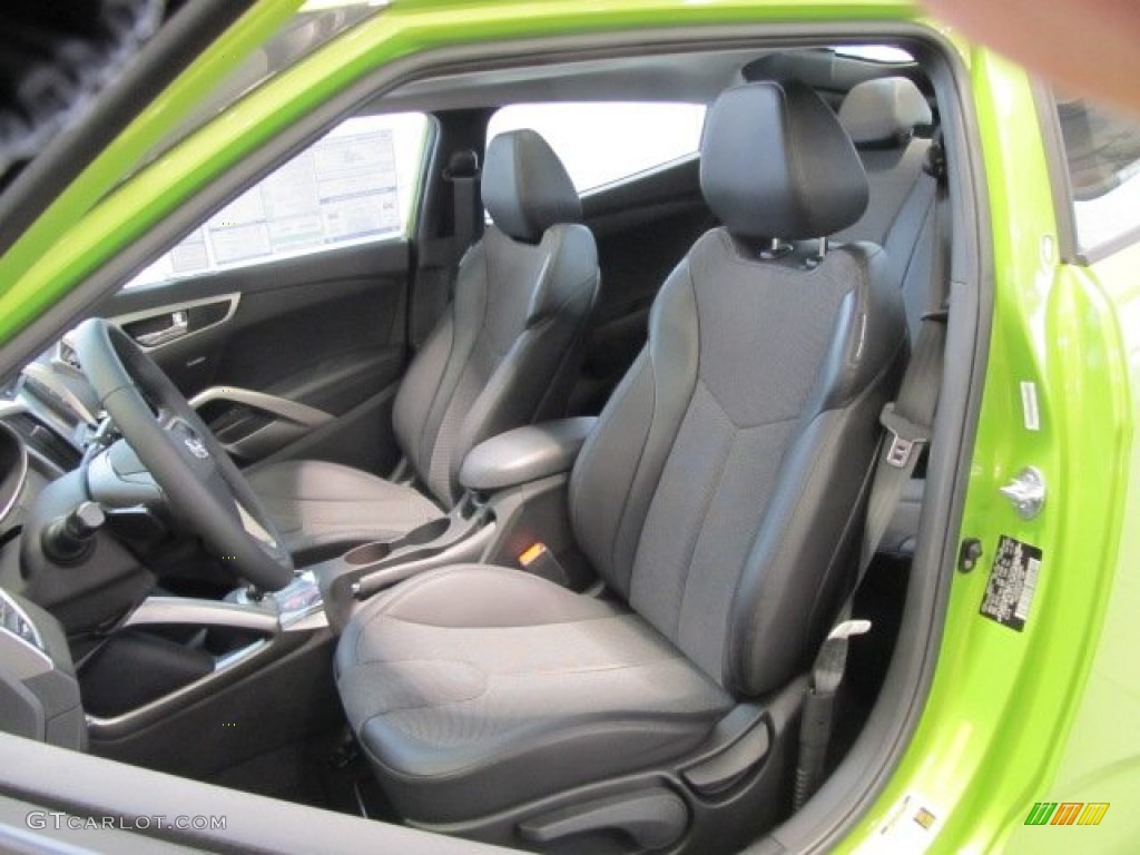 Black Interior 2012 Hyundai Veloster Standard Veloster Model Photo #62081003