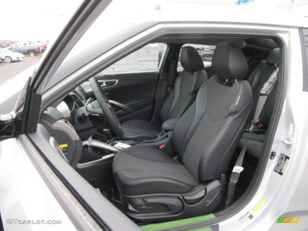 Black Interior 2012 Hyundai Veloster Standard Veloster Model Photo #62081102