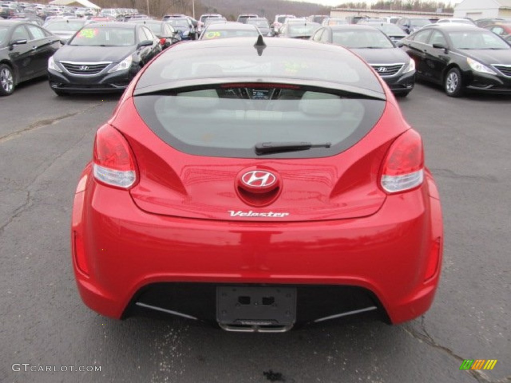 2012 Veloster  - Boston Red / Gray photo #5