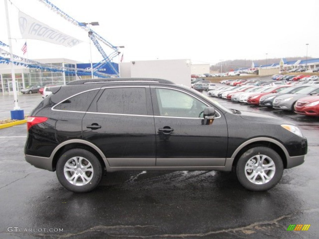 Black Noir Pearl 2012 Hyundai Veracruz GLS AWD Exterior Photo #62081697