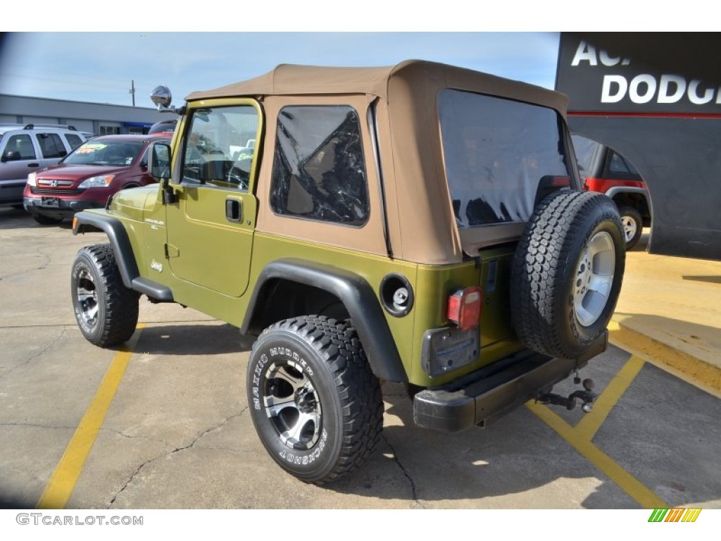 1997 Wrangler Sport 4x4 - Citron Pearl / Gray photo #3