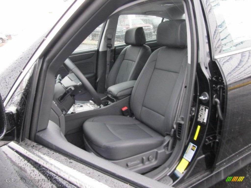 Jet Black Interior 2012 Hyundai Genesis 3.8 Sedan Photo #62082126