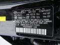  2012 Genesis 3.8 Sedan Black Noir Pearl Color Code AF