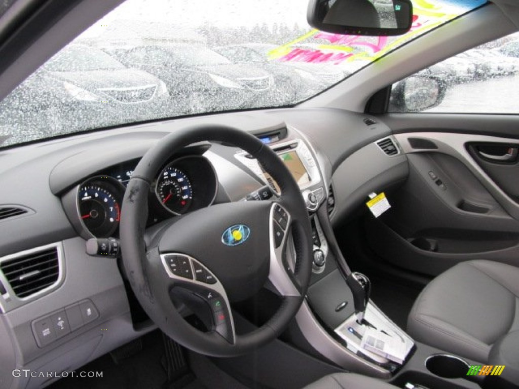 2012 Elantra Limited - Silver / Gray photo #7