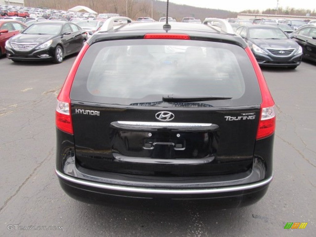 2012 Elantra SE Touring - Black Noir Pearl / Beige photo #5