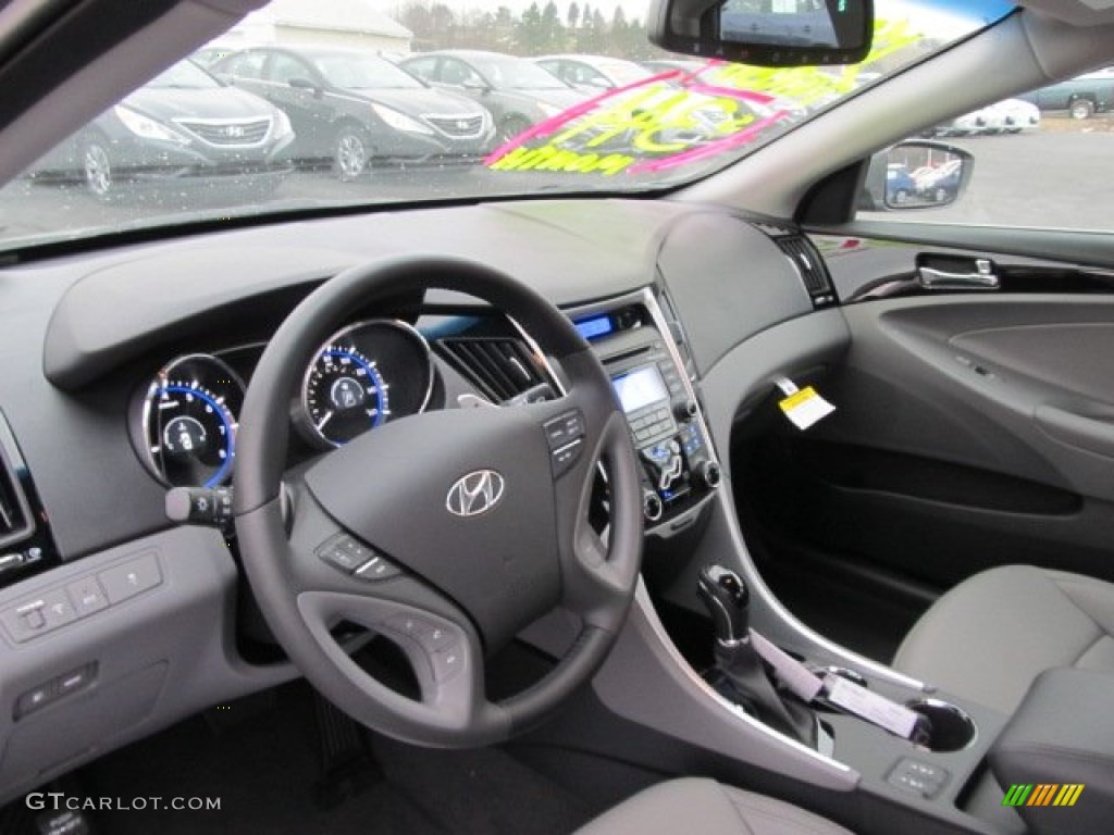 Gray Interior 2012 Hyundai Sonata Limited 2.0T Photo #62083353