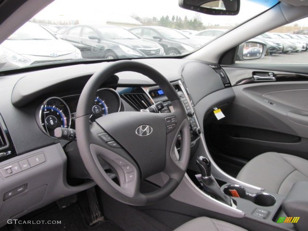 Gray Interior 2012 Hyundai Sonata Limited 2.0T Photo #62083533