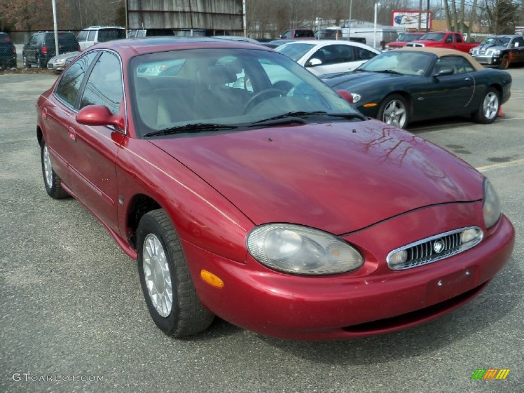1999 Sable LS Sedan - Toreador Red Metallic / Prairie Tan photo #8