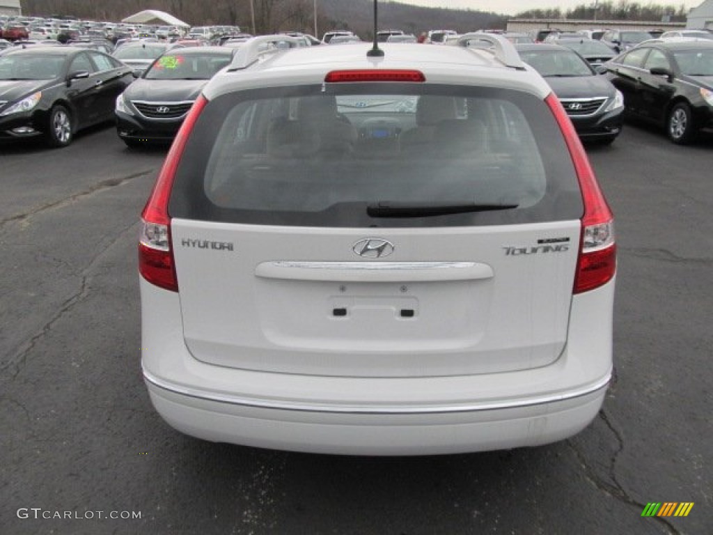 2012 Elantra GLS Touring - Polar White / Beige photo #4