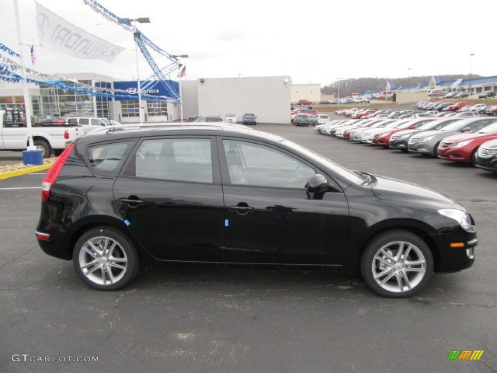 2012 Elantra SE Touring - Black Noir Pearl / Black photo #2