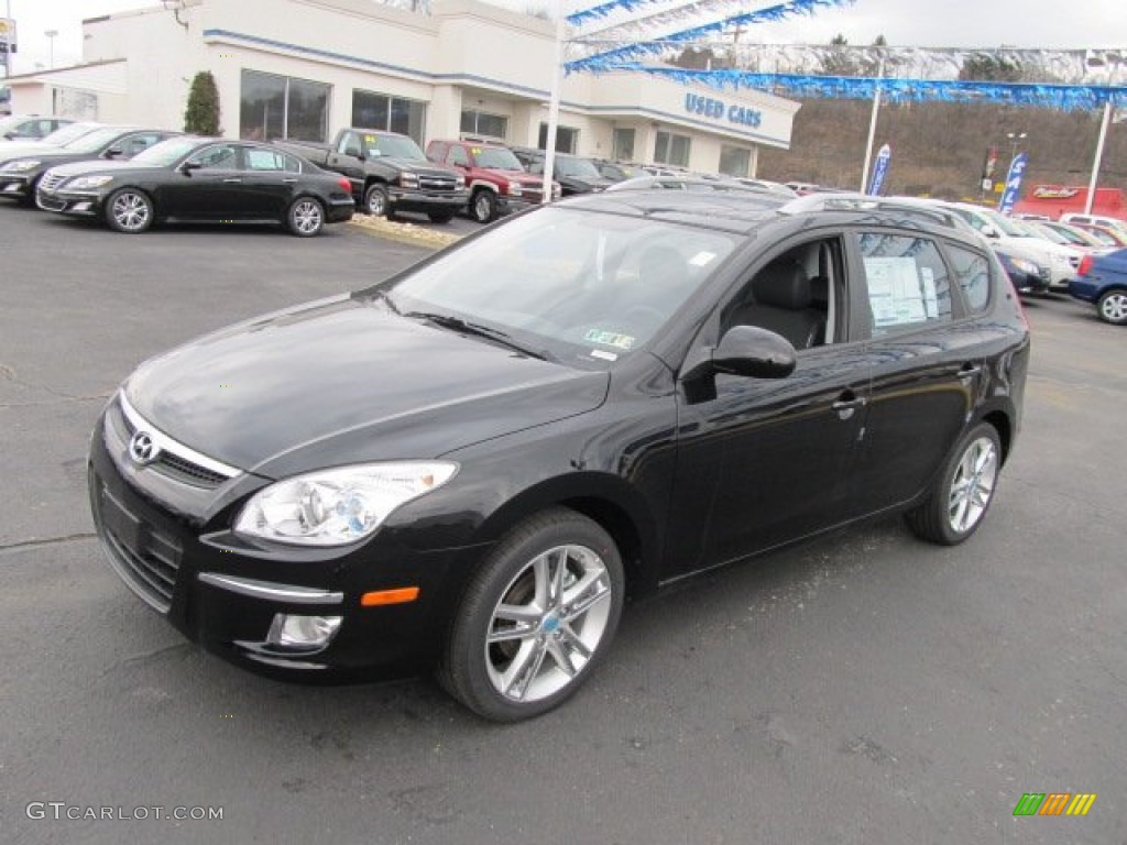 2012 Elantra SE Touring - Black Noir Pearl / Black photo #3