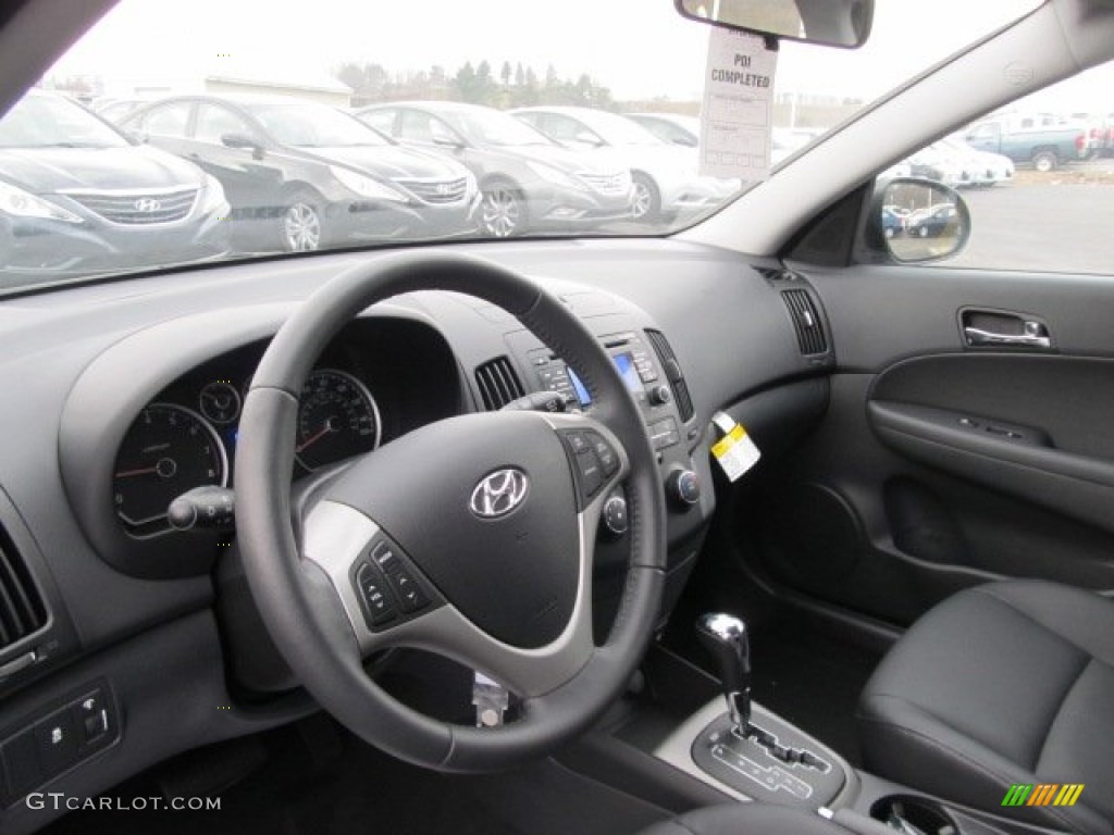 2012 Elantra SE Touring - Black Noir Pearl / Black photo #7
