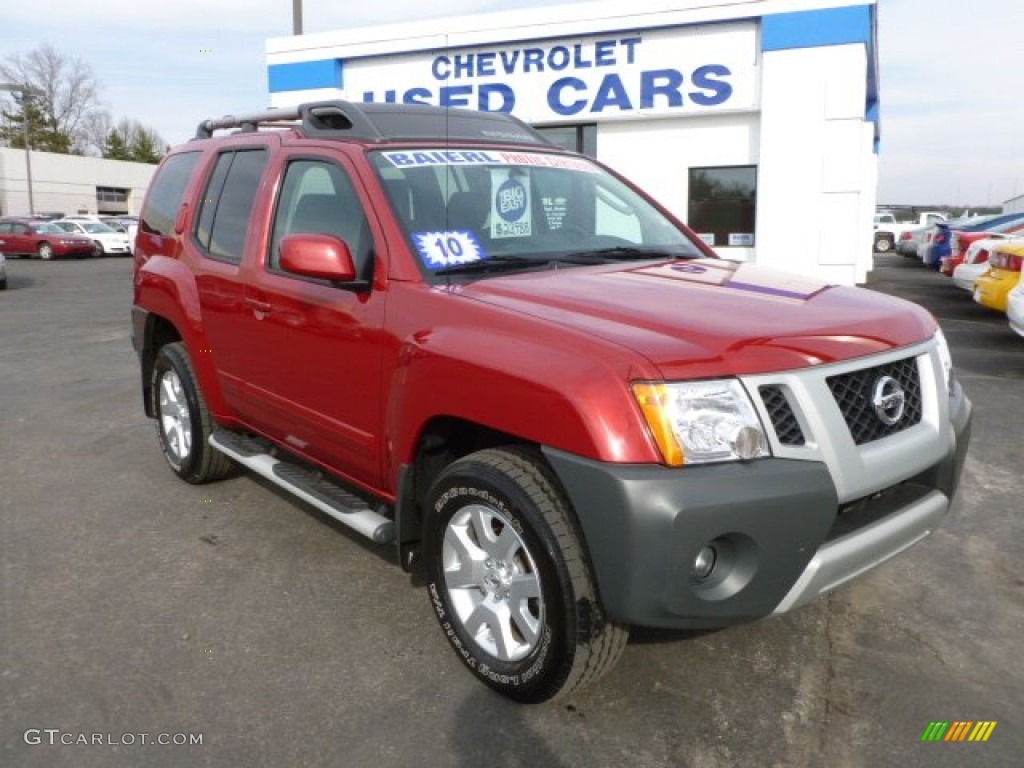 2010 Xterra SE 4x4 - Red Brick Metallic / Gray photo #1