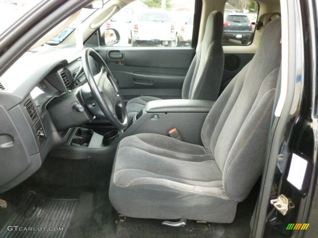Dark Slate Gray Interior 2003 Dodge Dakota SXT Club Cab 4x4 Photo #62085273