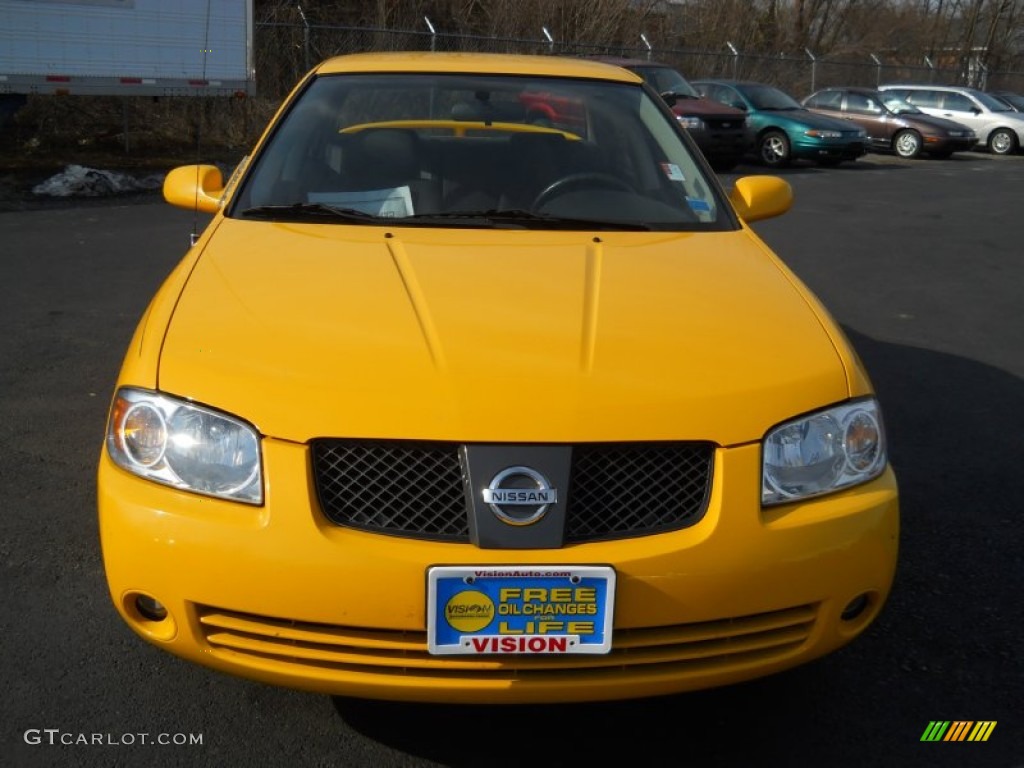 2006 Sentra 1.8 S Special Edition - Sunburst Yellow / Charcoal photo #20