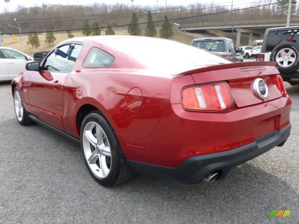 2012 Mustang GT Premium Coupe - Red Candy Metallic / Charcoal Black photo #5
