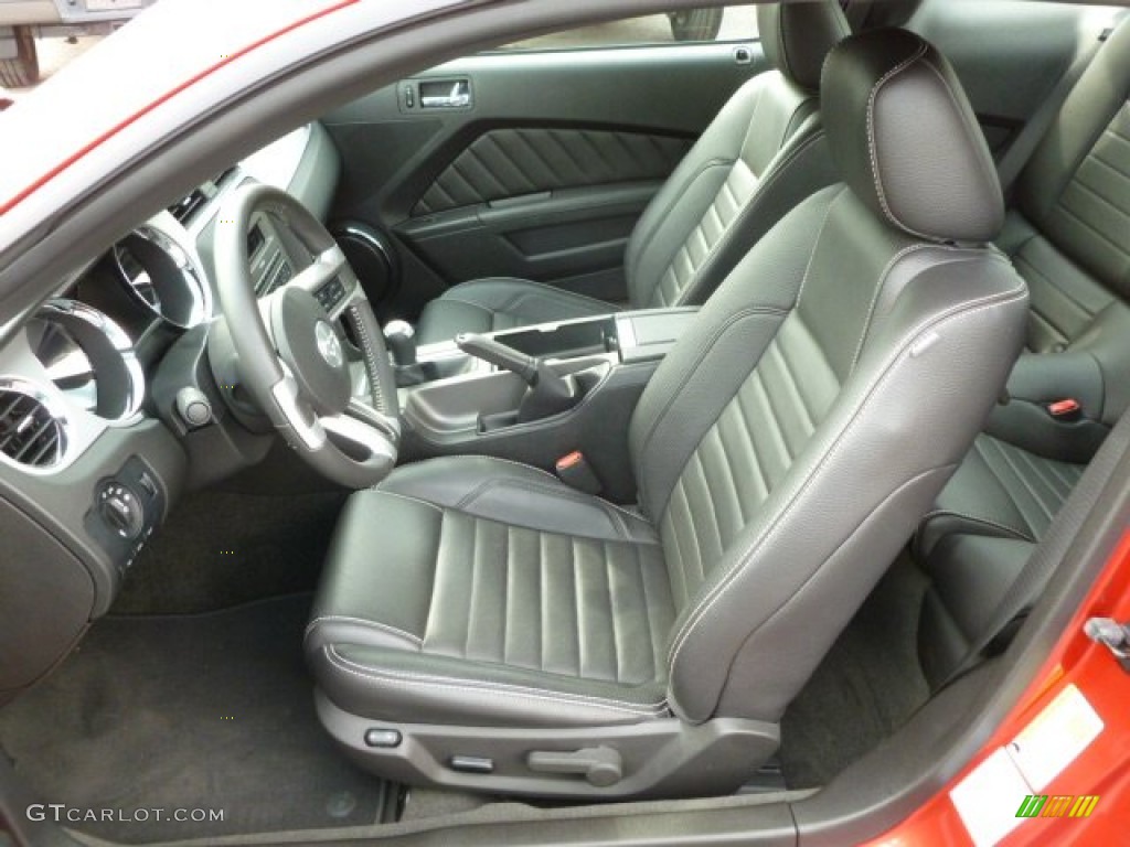 Charcoal Black Interior 2012 Ford Mustang GT Premium Coupe Photo #62086425