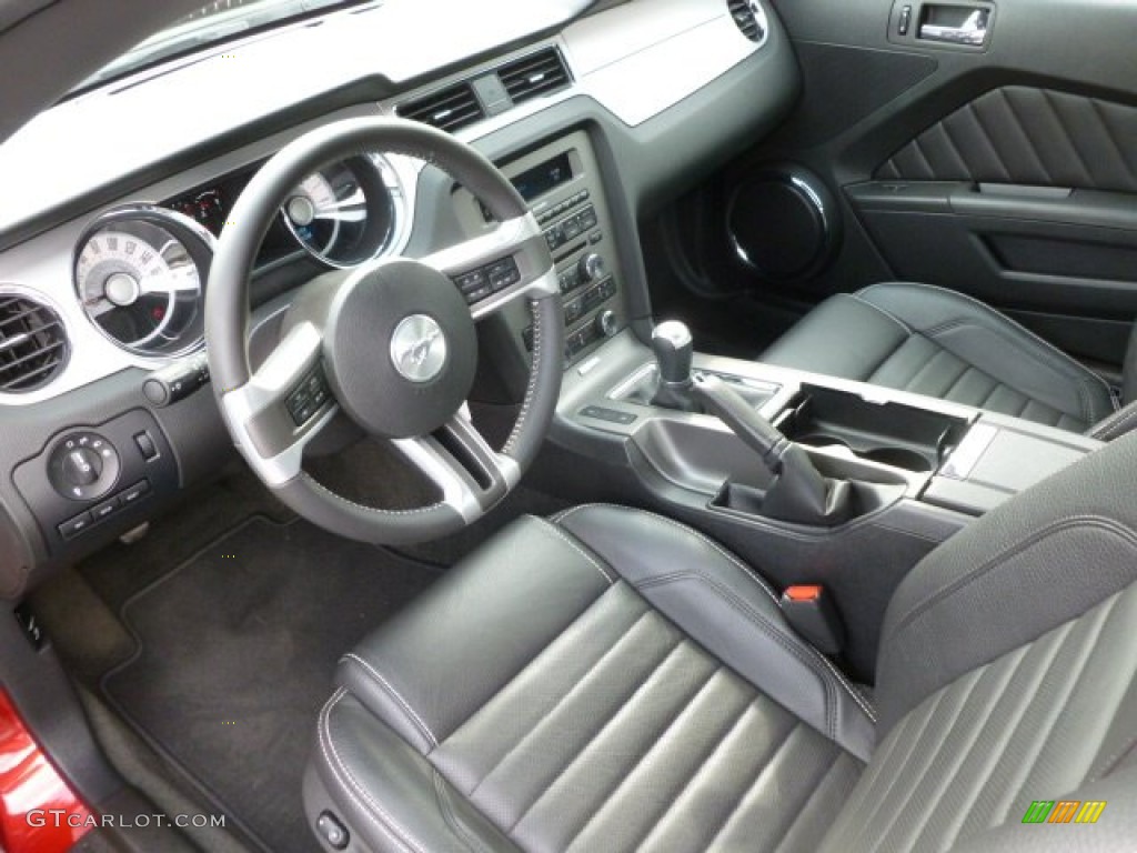 Charcoal Black Interior 2012 Ford Mustang GT Premium Coupe Photo #62086429