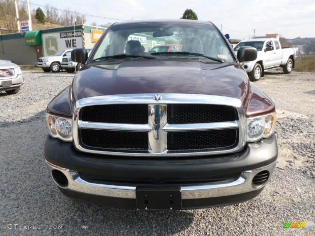 2004 Ram 1500 SLT Quad Cab 4x4 - Deep Molten Red Pearl / Dark Slate Gray photo #2