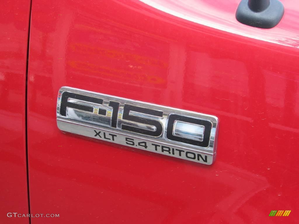 2005 F150 XLT SuperCab 4x4 - Bright Red / Medium Flint/Dark Flint Grey photo #10