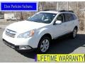 2011 Satin White Pearl Subaru Outback 2.5i Premium Wagon  photo #1