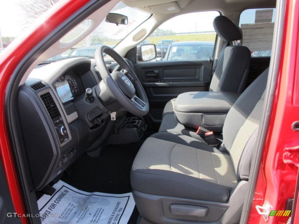 2012 Ram 1500 Express Quad Cab - Flame Red / Dark Slate Gray/Medium Graystone photo #7