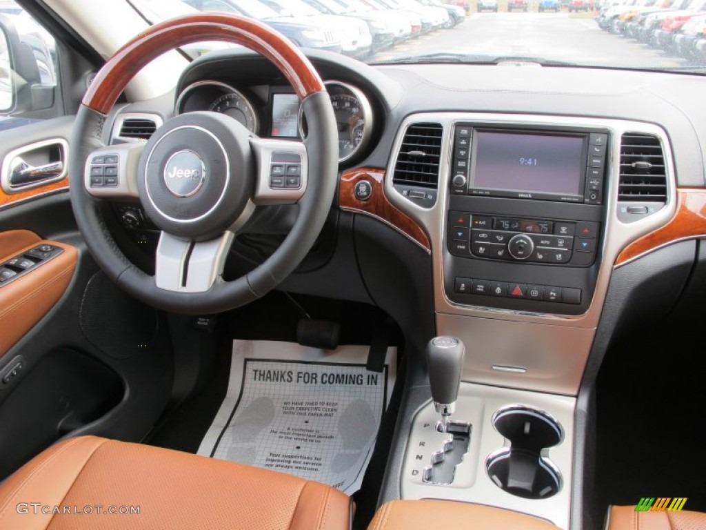 2012 Jeep Grand Cherokee Overland New Saddle/Black Dashboard Photo #62089503