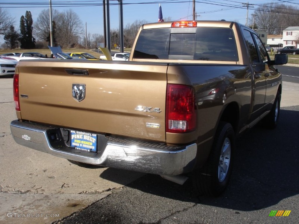 2011 Ram 1500 SLT Quad Cab 4x4 - Saddle Brown Pearl / Dark Slate Gray/Medium Graystone photo #4