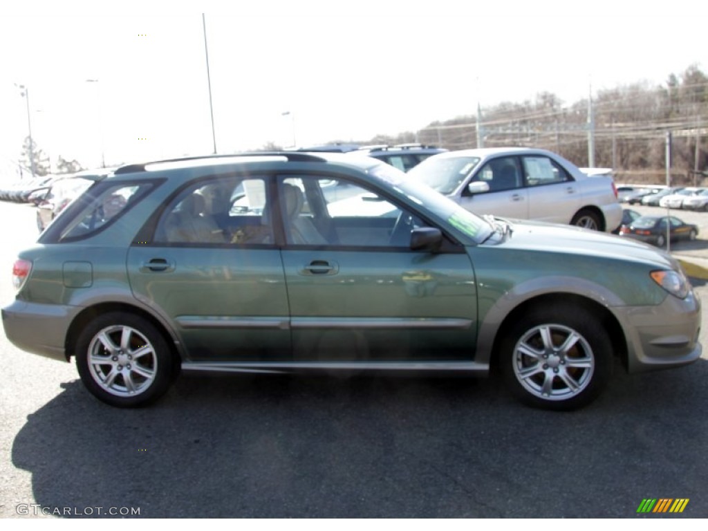 2006 Impreza Outback Sport Wagon - Evergreen Metallic / Desert Beige photo #4