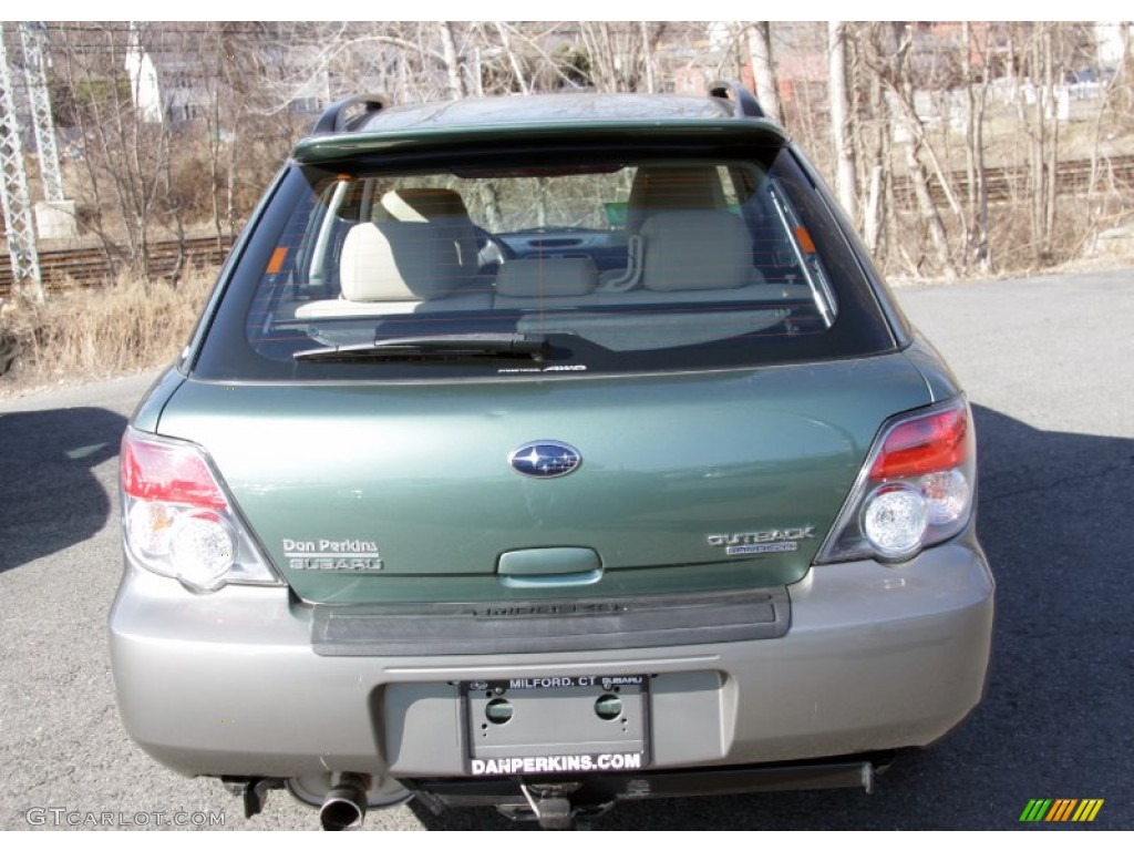 2006 Impreza Outback Sport Wagon - Evergreen Metallic / Desert Beige photo #7