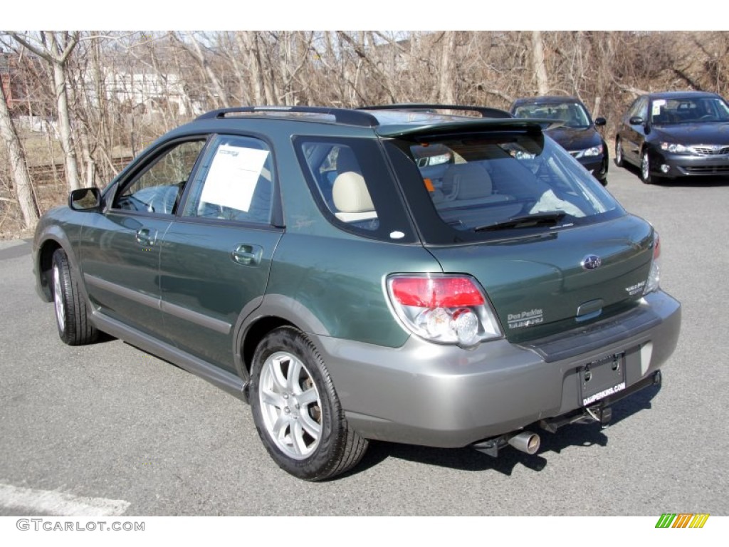 2006 Impreza Outback Sport Wagon - Evergreen Metallic / Desert Beige photo #9