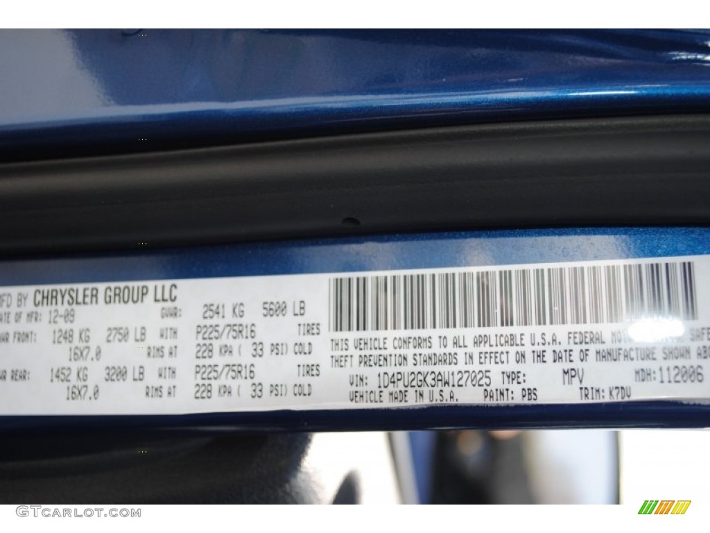 2010 Nitro Color Code PBS for Deep Water Blue Pearl Photo #62090358