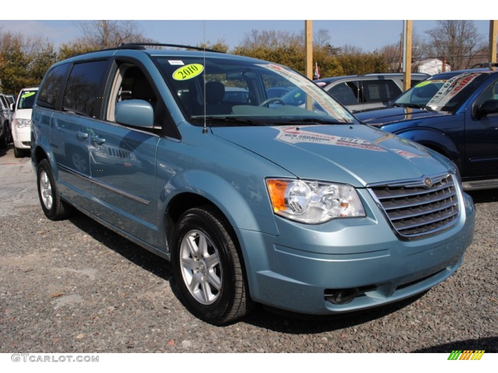 Clearwater Blue Pearl 2010 Chrysler Town & Country Touring Exterior Photo #62090738