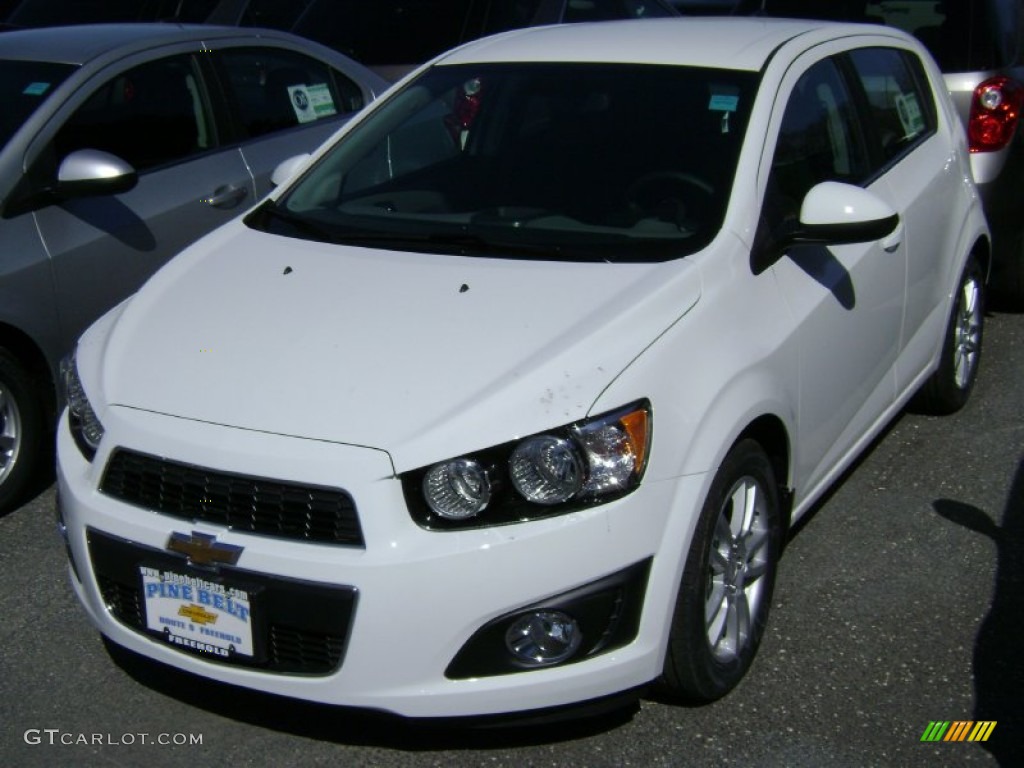 2012 Sonic LT Sedan - Summit White / Dark Pewter/Dark Titanium photo #1