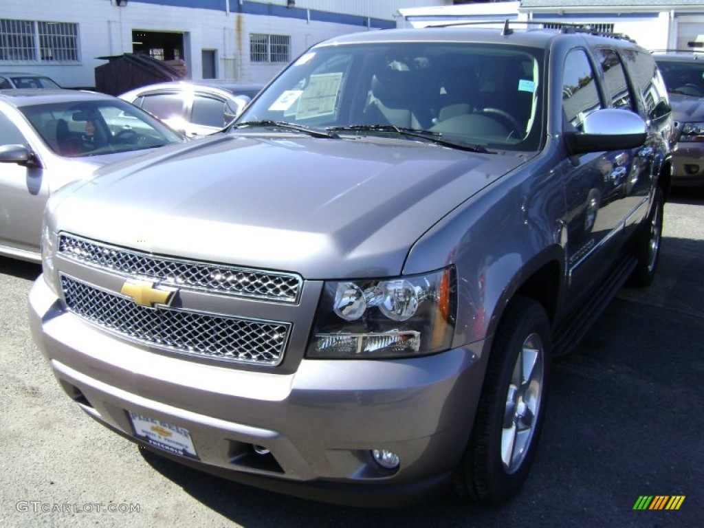 2012 Suburban LTZ 4x4 - Mocha Steel Metallic / Ebony photo #1