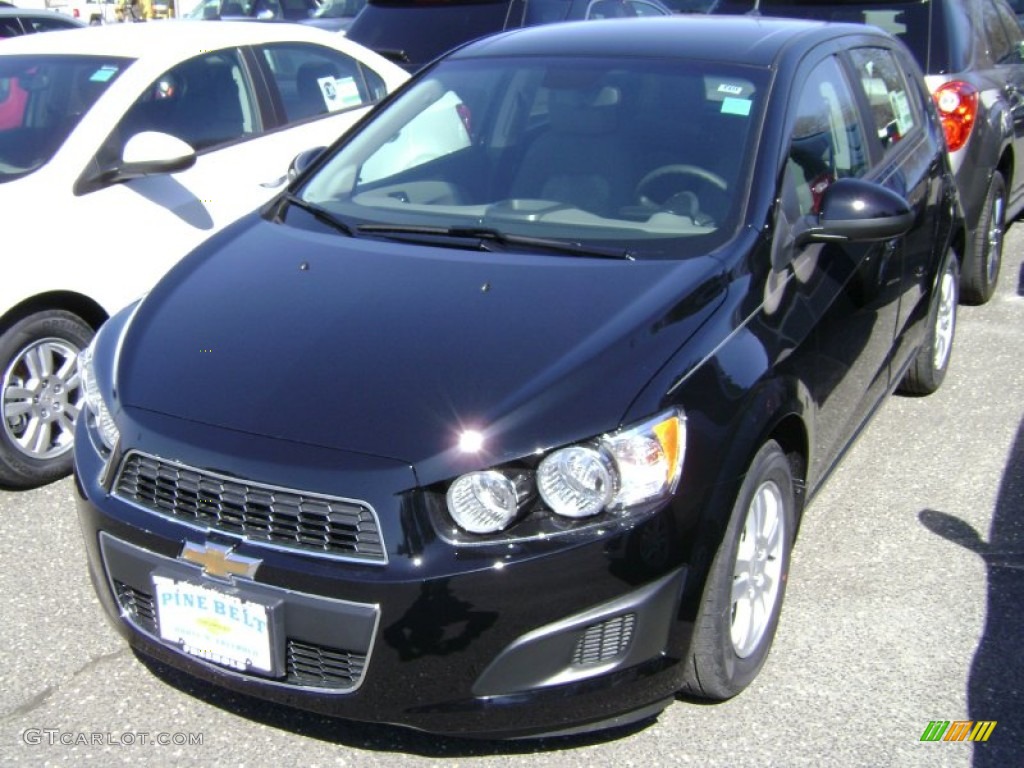2012 Sonic LS Hatch - Black / Jet Black/Dark Titanium photo #1