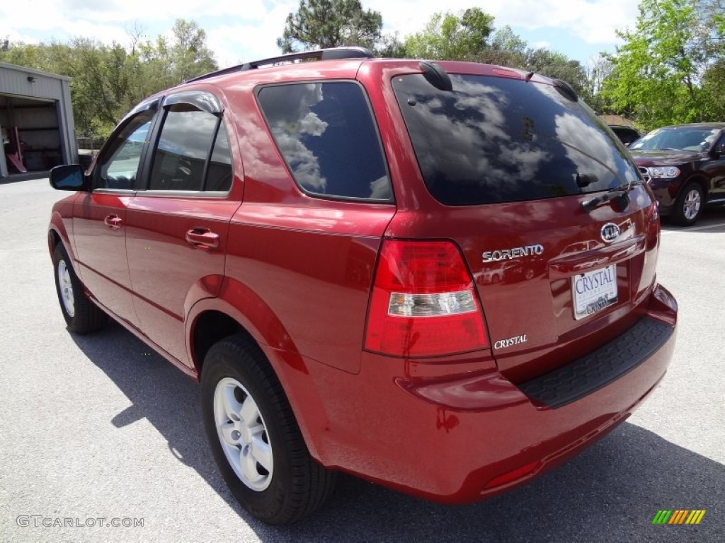 2009 Sorento LX - Spicy Red / Beige photo #3