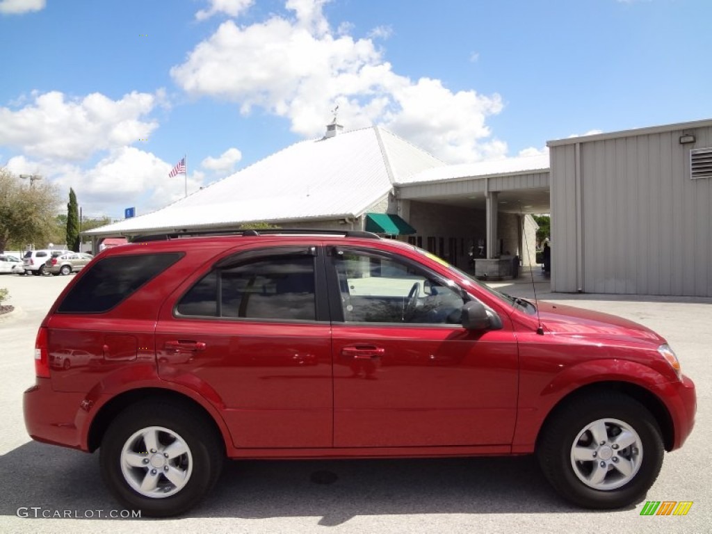 2009 Sorento LX - Spicy Red / Beige photo #10