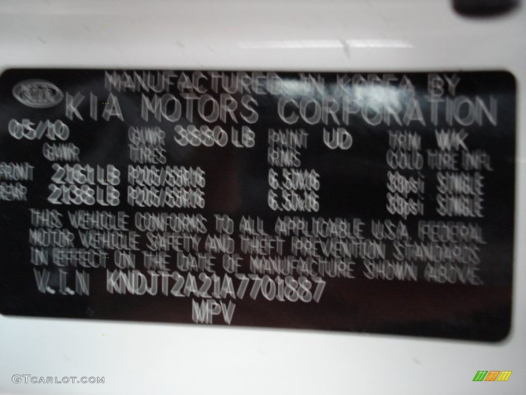 2010 Soul Color Code UD for Clear White Photo #62092836