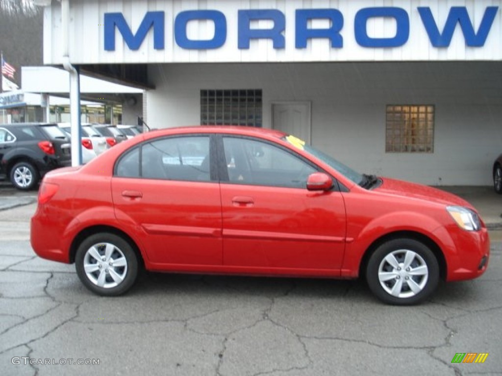 2011 Rio LX - Tropical Red / Gray photo #1