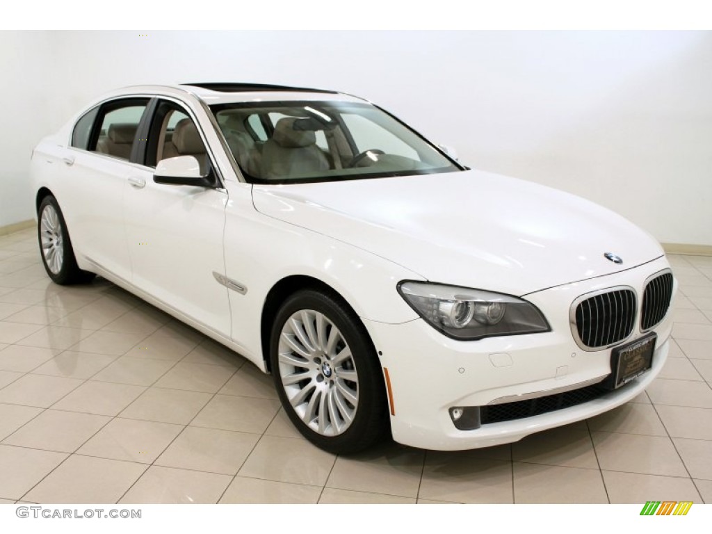 2009 7 Series 750Li Sedan - Alpine White / Oyster Nappa Leather photo #1