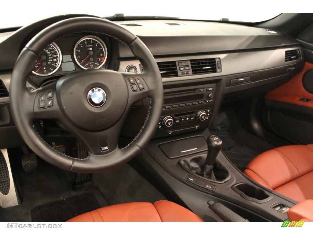 2009 BMW M3 Convertible Fox Red Novillo Leather Dashboard Photo #62095173