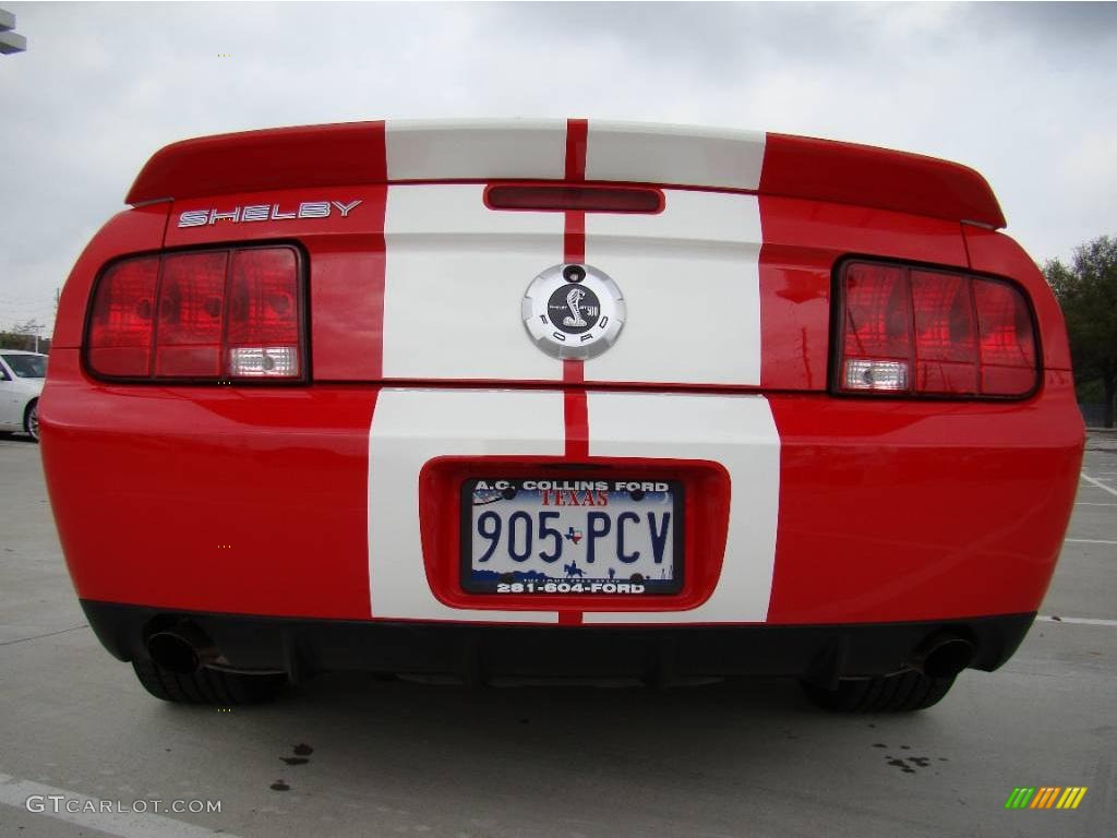 2007 Mustang Shelby GT500 Coupe - Torch Red / Black Leather photo #4