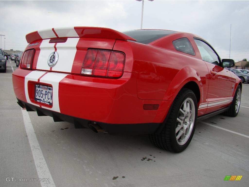 2007 Mustang Shelby GT500 Coupe - Torch Red / Black Leather photo #5