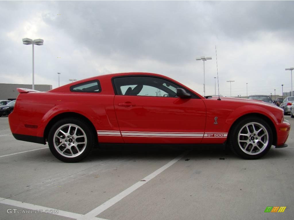 2007 Mustang Shelby GT500 Coupe - Torch Red / Black Leather photo #6