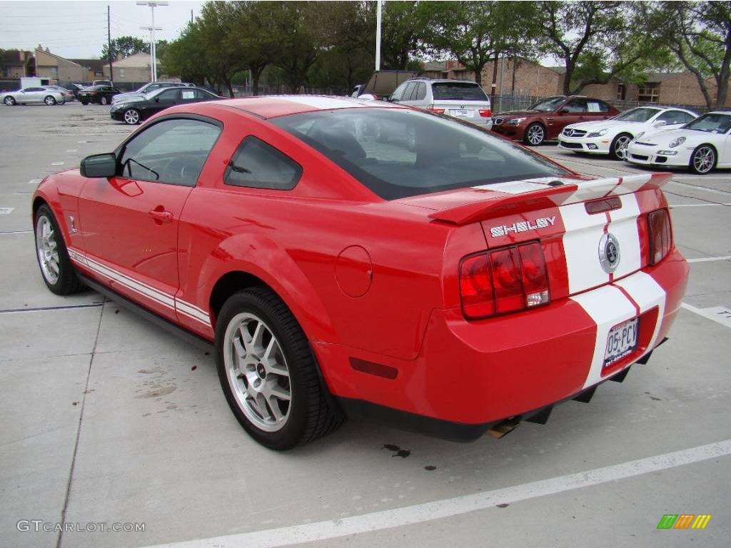 2007 Mustang Shelby GT500 Coupe - Torch Red / Black Leather photo #11