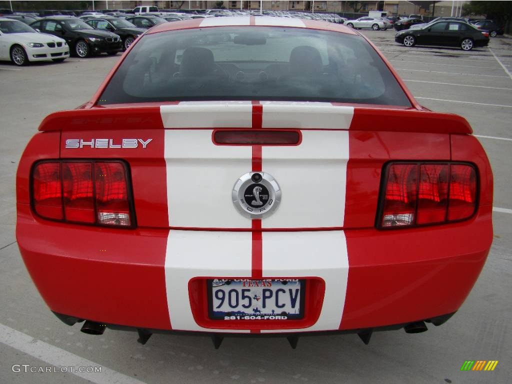 2007 Mustang Shelby GT500 Coupe - Torch Red / Black Leather photo #12