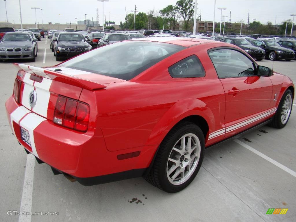 2007 Mustang Shelby GT500 Coupe - Torch Red / Black Leather photo #13