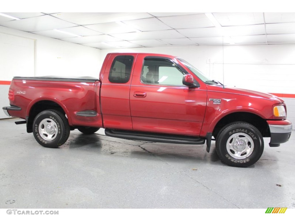 Toreador Red Metallic 2002 Ford F150 XLT SuperCab 4x4 Exterior Photo #62099307